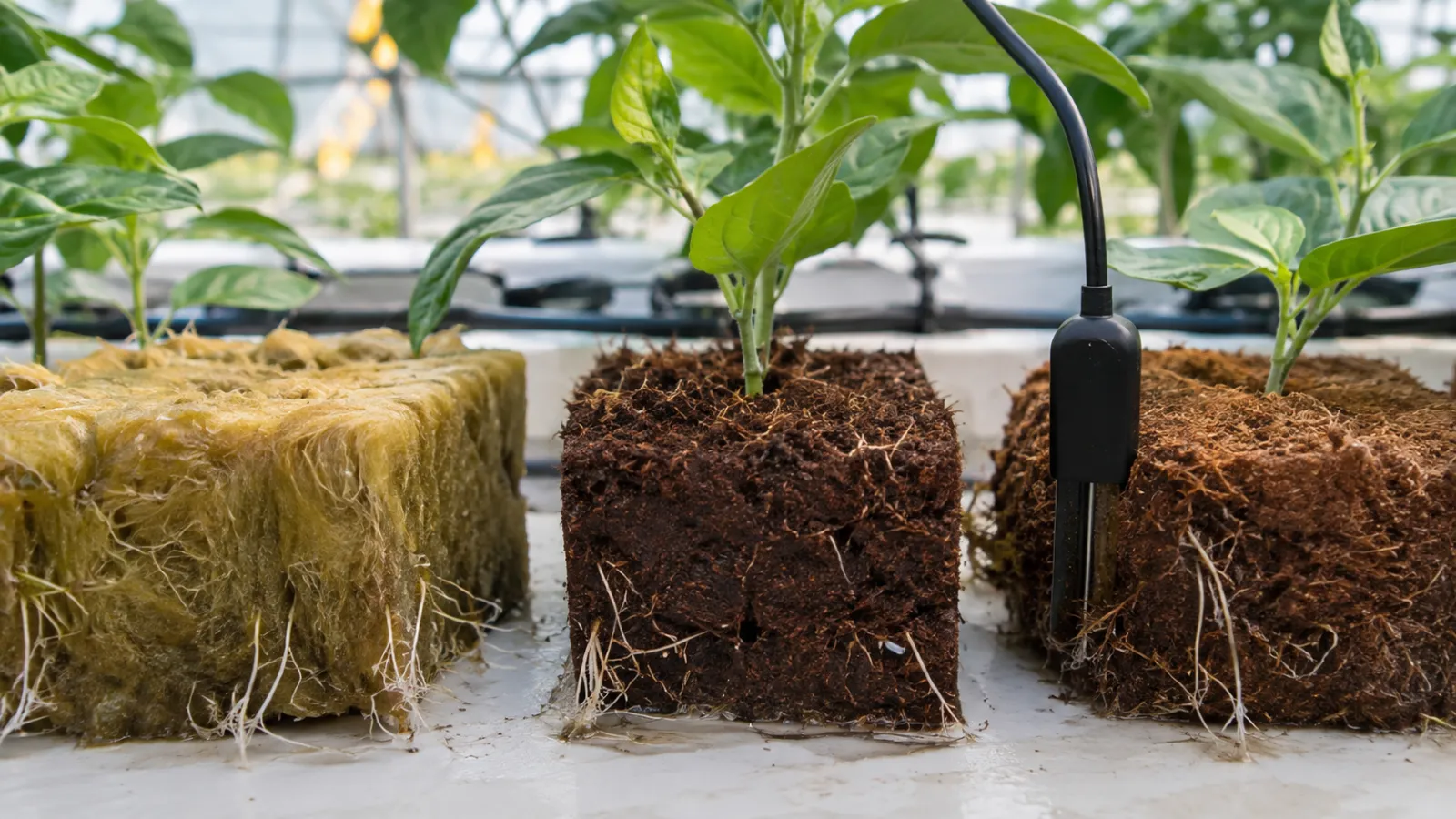 Substrate Moisture Sensing in Rockwool and Coco Coir
